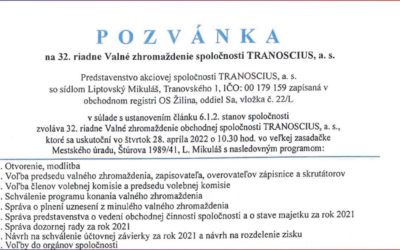 Tranoscius nepriamo uznal nezákonnosť volieb predstavenstva